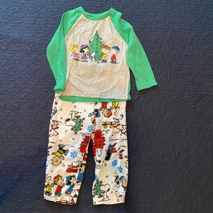 Peanuts Christmas Pajamas 4t